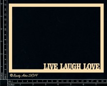Live Laugh Love Frame Embellishment by Dusty Attic