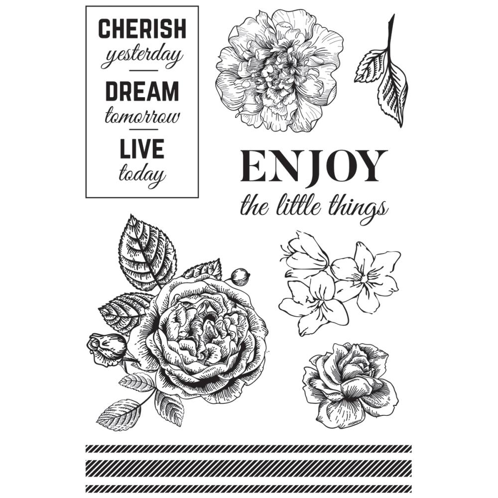 Kaiser Craft Clear Stamps - WANDERING IVY Acrylic 150 x 100 mm Stamp