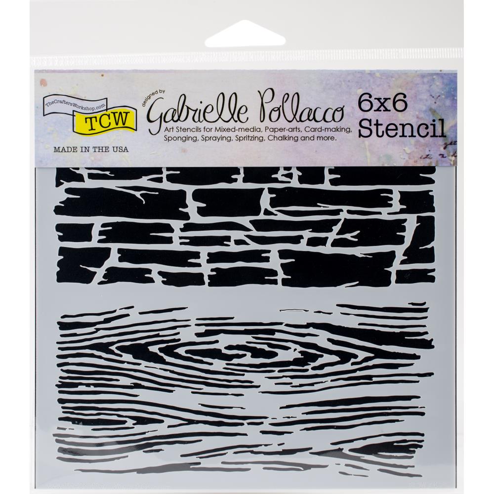 TCW Gabrielle Pollacco 6x6 Stencil - HARD TEXTURES