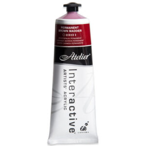 Atelier Interactive Artists Acrylic Paint 80ml- PERMANENT BROWN MADDER Series 3