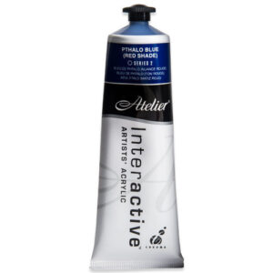 Atelier Interactive Artists Acrylic Paint 80ml- PTHALO BLUE (RED SHADE) Series 2