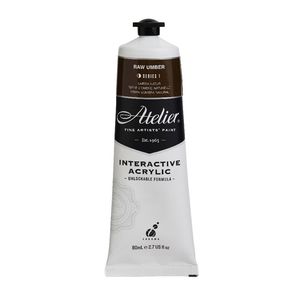Atelier Interactive Artists Acrylic Paint 80ml- RAW UMBER Series 1