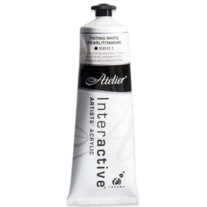 Atelier Interactive Artists Acrylic Paint 80ml - TINTING WHITE (PEARL/TITANIUM) Series 2